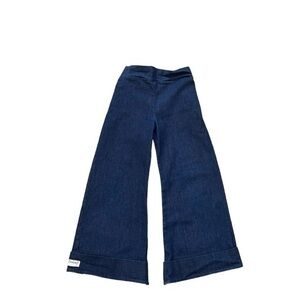 Briabay Handmade‎ Dark Blue Pull On Flare Jeans Pants